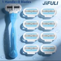 JiFULI Rasierer 1 Griff + 8 Klingen neu