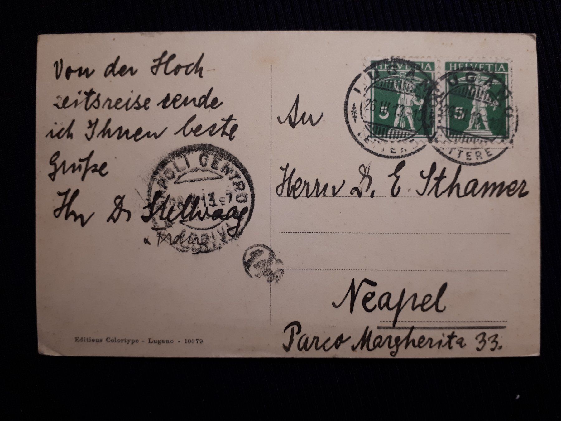 Cartoline postali: MORCOTE 1913 – Usato da Ponto Valentino venduto da giorgia06 1