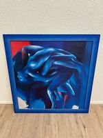 Daniel Gasser Kunstdruck 1992 abstrakte Aktkomposition