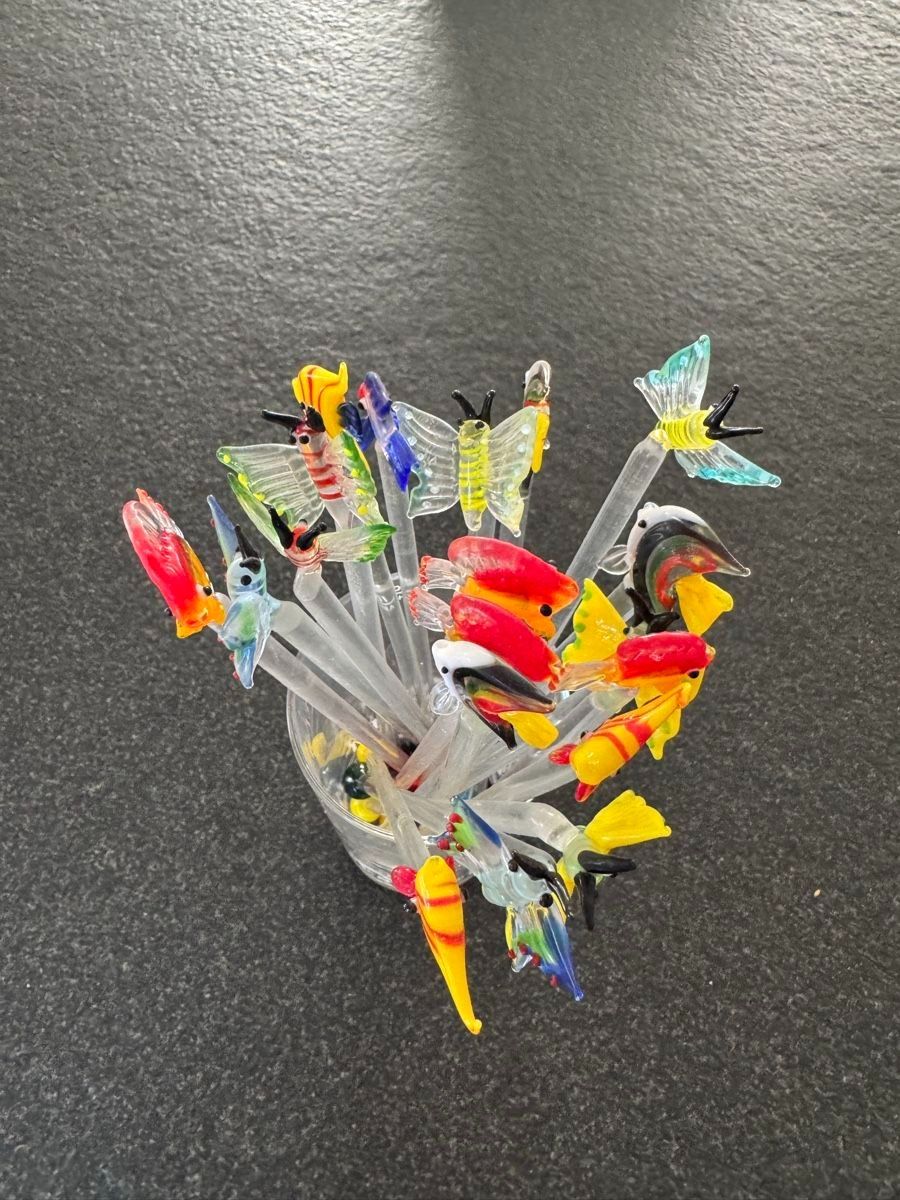 Tutte le decorazioni: 16 Swizzle Sticks aus Glas – Nuovo (secondo la descrizione) da Greifensee venduto da Snowtime