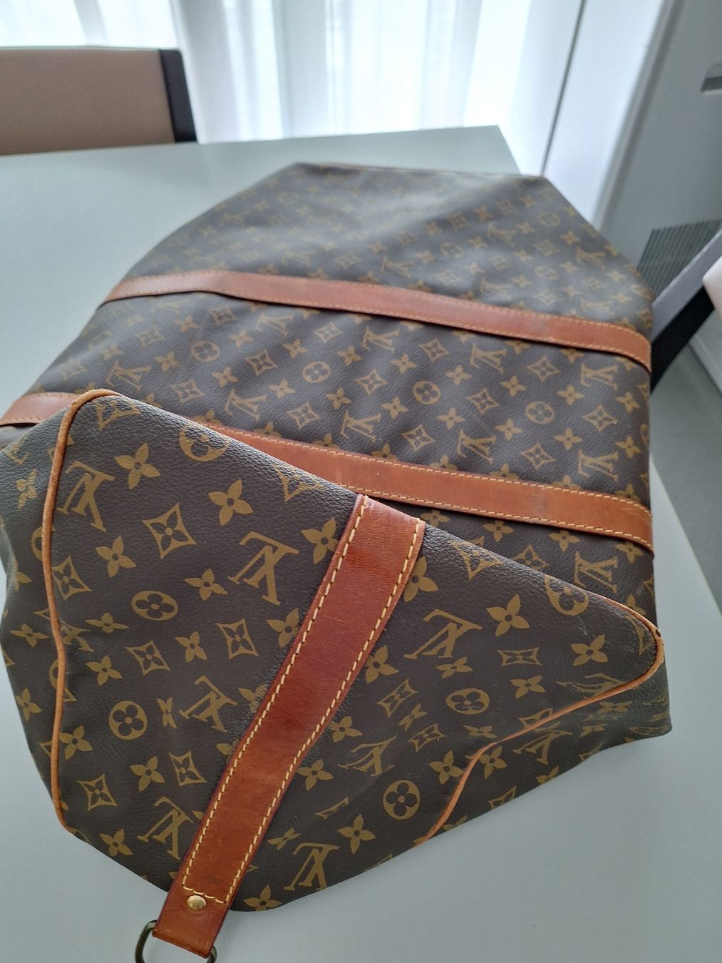 Louis Vuitton Taschen: Borsa Louis Vuitton Keepall 45 Monogram Tela Marrone Usata – Gebraucht aus Colla von ali_j8dj 7