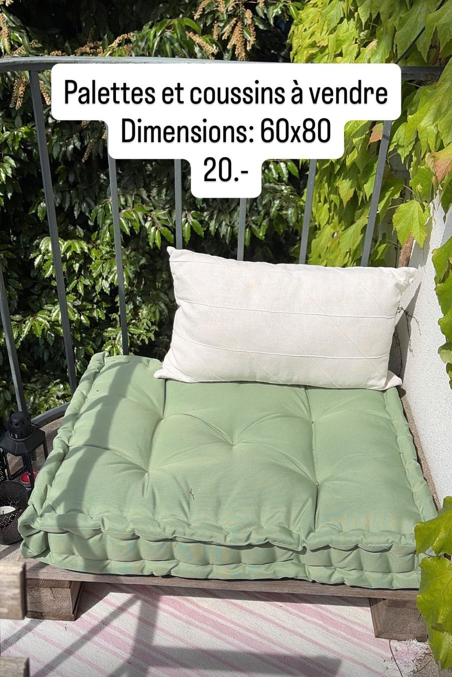 Mömax Sedie a sdraio: Palette et coussin – Usato da Lausanne venduto da Ivone1234