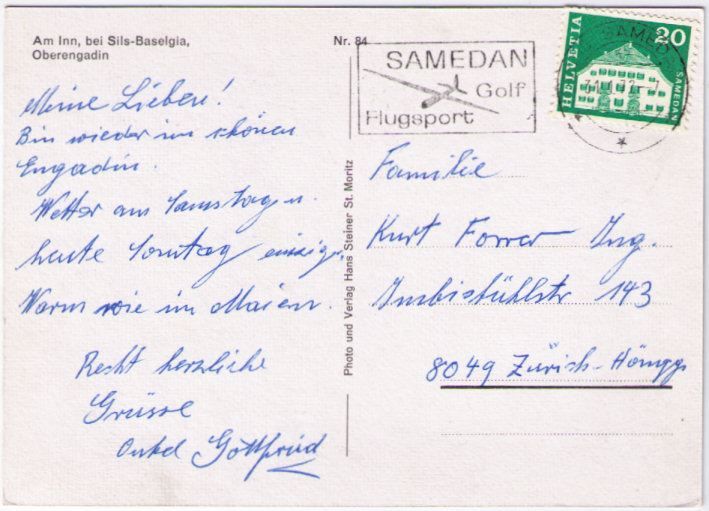 Cartes postales: Sils-Baselgia - am Inn – D'occasion à Binningen par Mountainrider 1