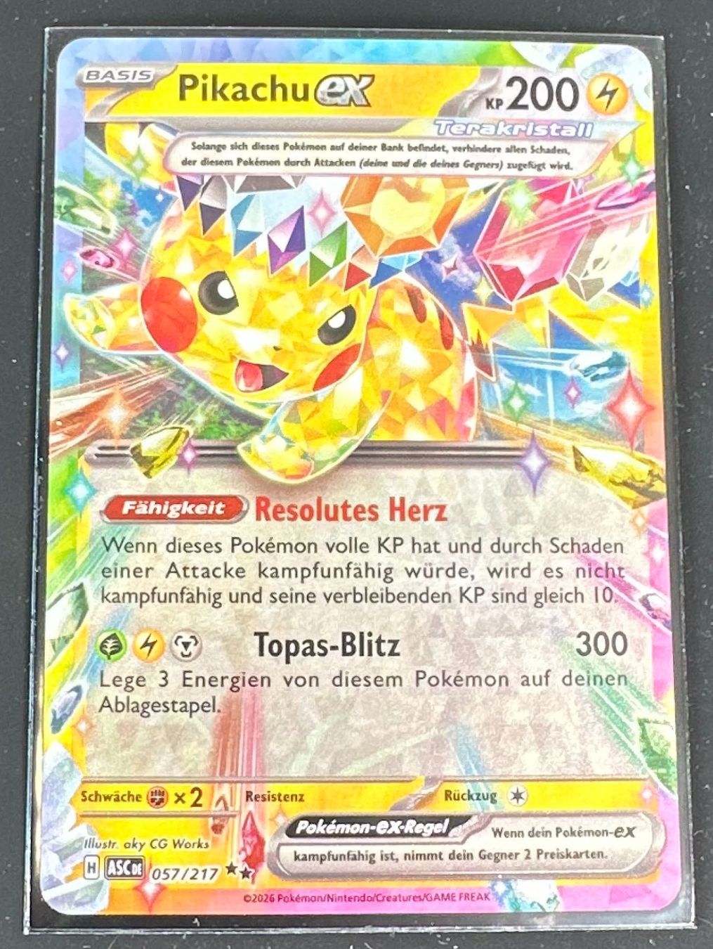 Pokémon Carte collezionabili: Pikachu ex 057/217 Deutsch Pokémon Tera – Nuovo (secondo la descrizione) da Dübendorf venduto da TrimTrend