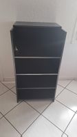 Regal schwarz Holzoptik 4 Fächer guter Zustand