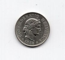 (1097) Schweiz, 5 Rappen, 1888, top stgl