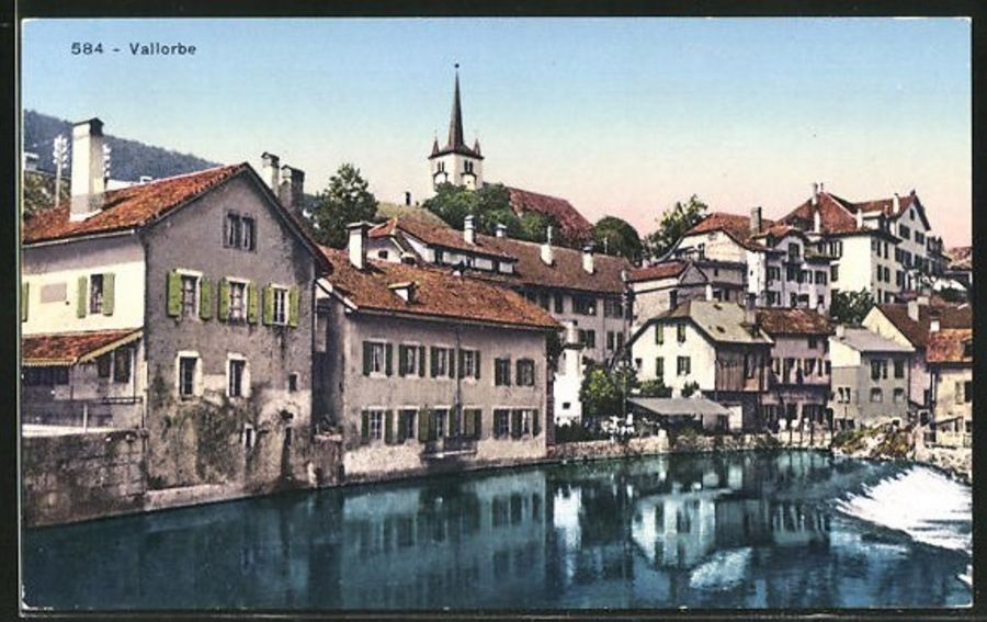 Cartoline postali: Vallorbe, vers 1925 – Usato da Frauenfeld venduto da POML