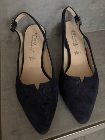 Peter Kaiser Sling Pumps dunkelblau - Grösse 4 (37)