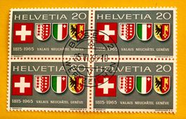  Viererblock Nr.432 Stempelt Basel 1965   
