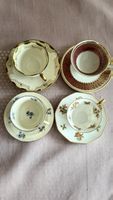 4 antike Kaffeetassen mit Untertassen 