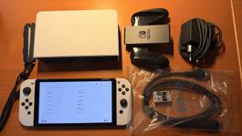 Nintendo Switch OLED Konsole weiss sehr guter Zustand