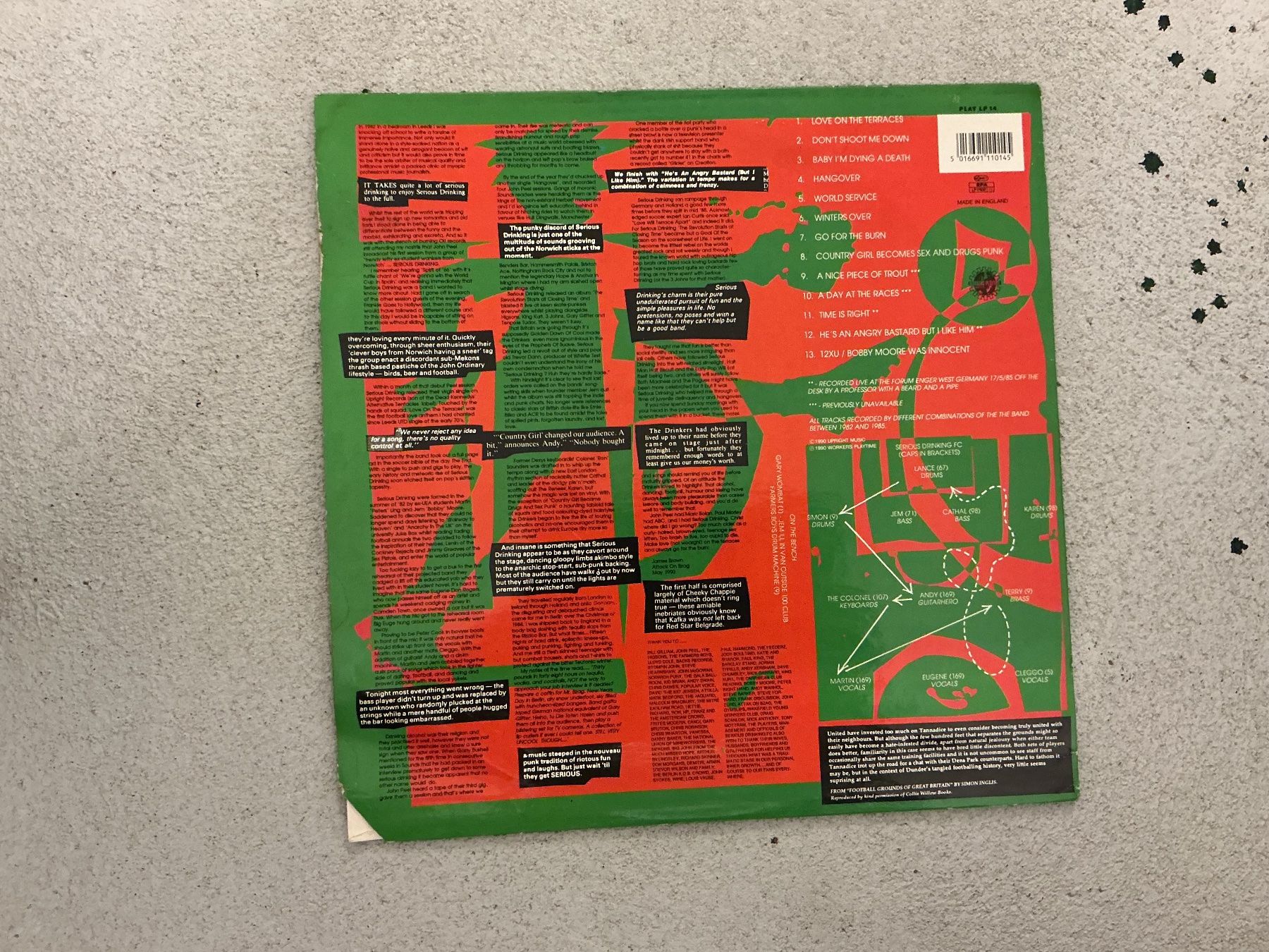 Dischi in vinile: Serious Drinking LP - Stranger Than Tannadice (VG+) – Usato da Winterthur venduto da Tumko_7_Vinyl 1