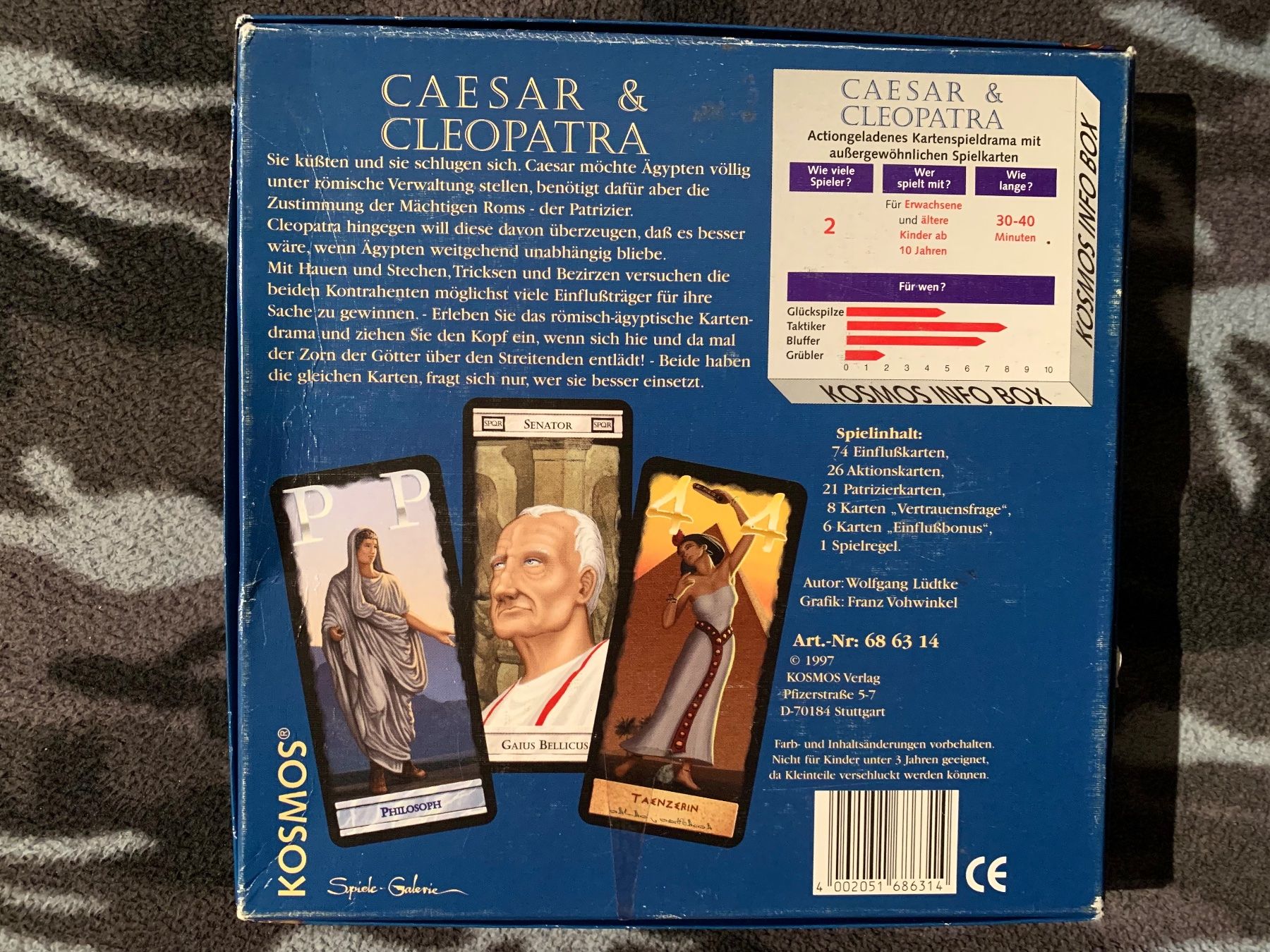 Giochi: Caesar & Cleopatra - Kartenspiel für 2 – Nuovo (secondo la descrizione) da Arlesheim venduto da WiccaiX 3