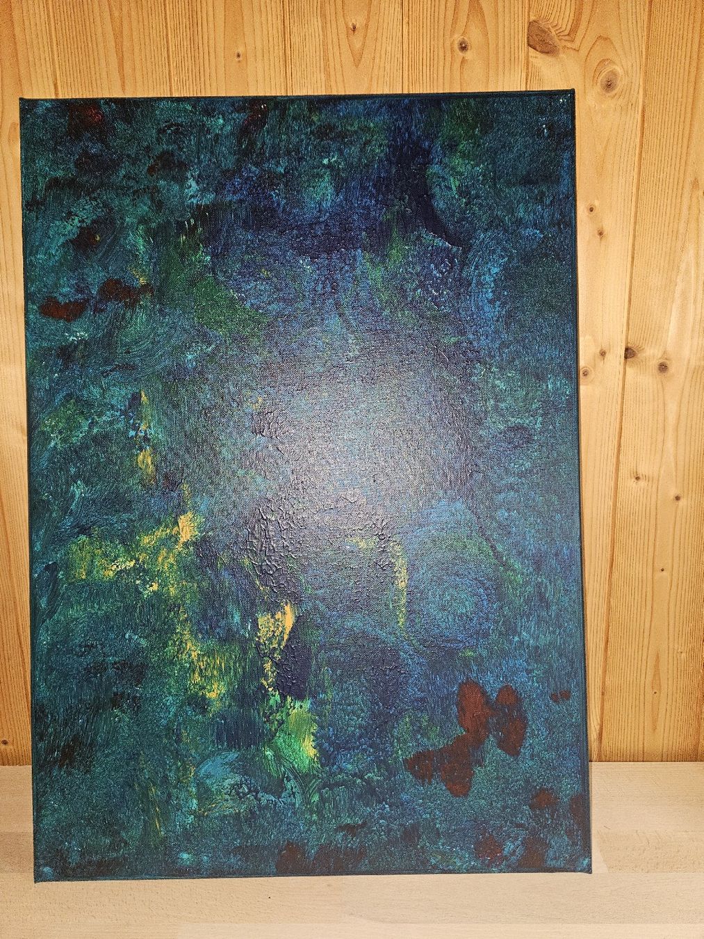 Dipinti: Abstraktes Acrylbild "Unterwasserwelt", Unikat – Nuovo (secondo la descrizione) da Jona venduto da BirgitE 1