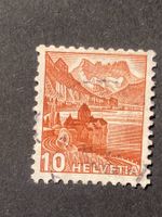 Schweiz 1942 Chillon 10 Rp. 257RM Bedarf Rollennr teillesbar