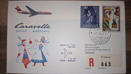 Swissair Zürich - Warschau 07.04.1965