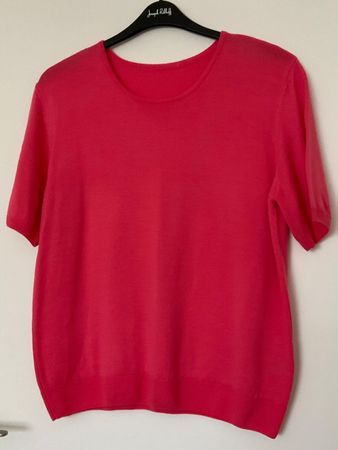 Peter Hahn Wolle Pullover Gr 44 Koralle Neuwertig