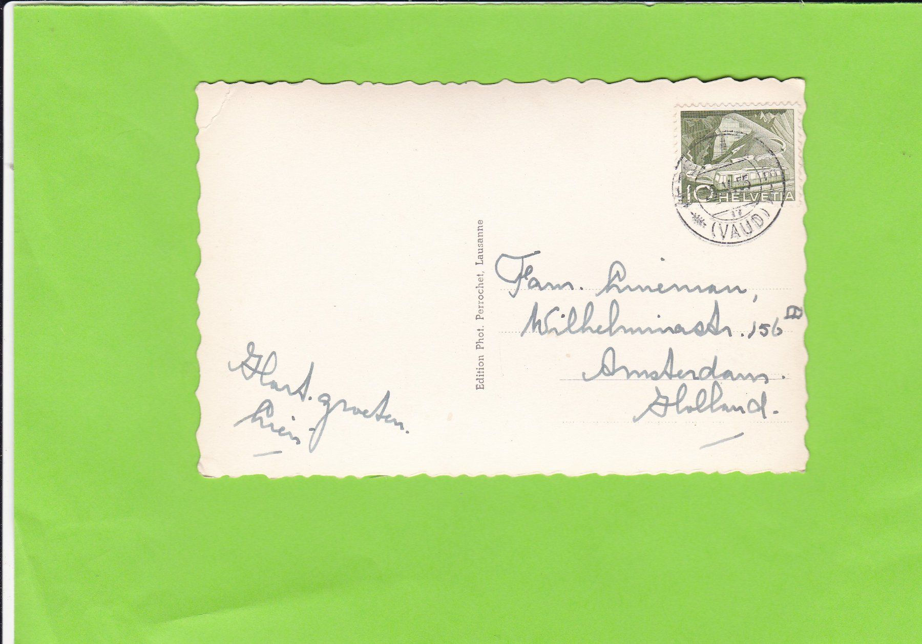 Cartoline postali: Oldenhorn, vu de la Cape de Moine – Usato da St. Peterzell venduto da neckertal 1