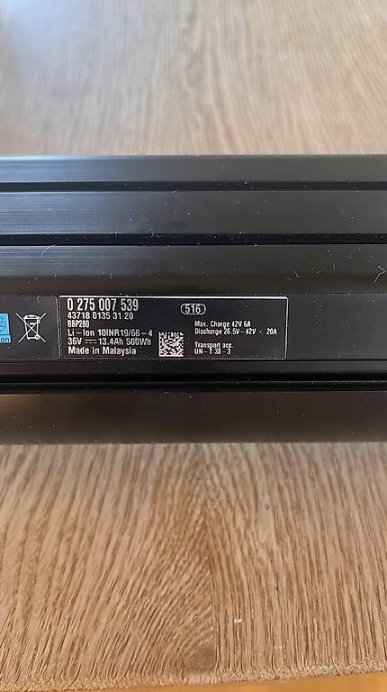 Batterie: Bosch Powertube 500 – Usato da Langendorf venduto da donHolz
