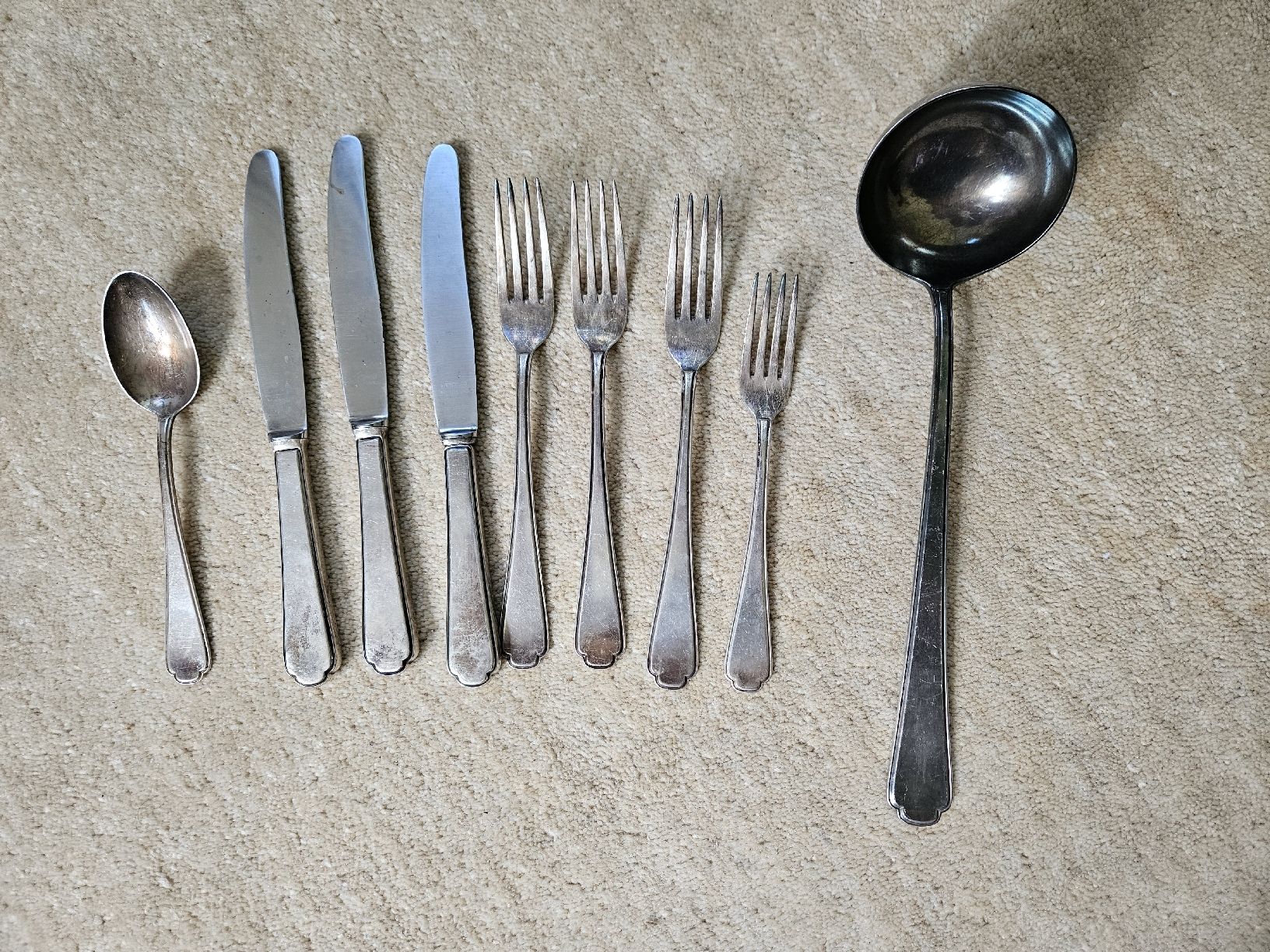 Set di posate: Bruckmann 90 Silberbesteck – Usato da Arlesheim venduto da Flohmi_A_Z