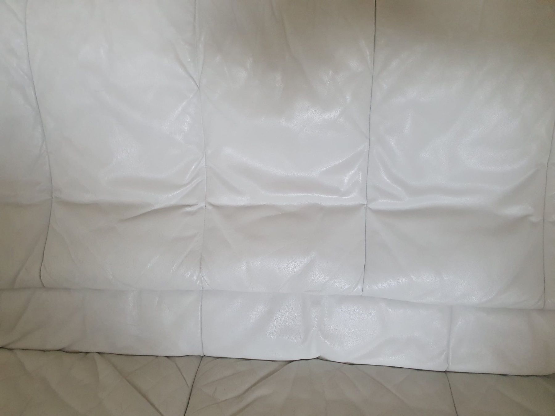 Divani: Stilvolles Echtleder-Sofa in Weiss – Usato da Frauenfeld venduto da GinaS7 2