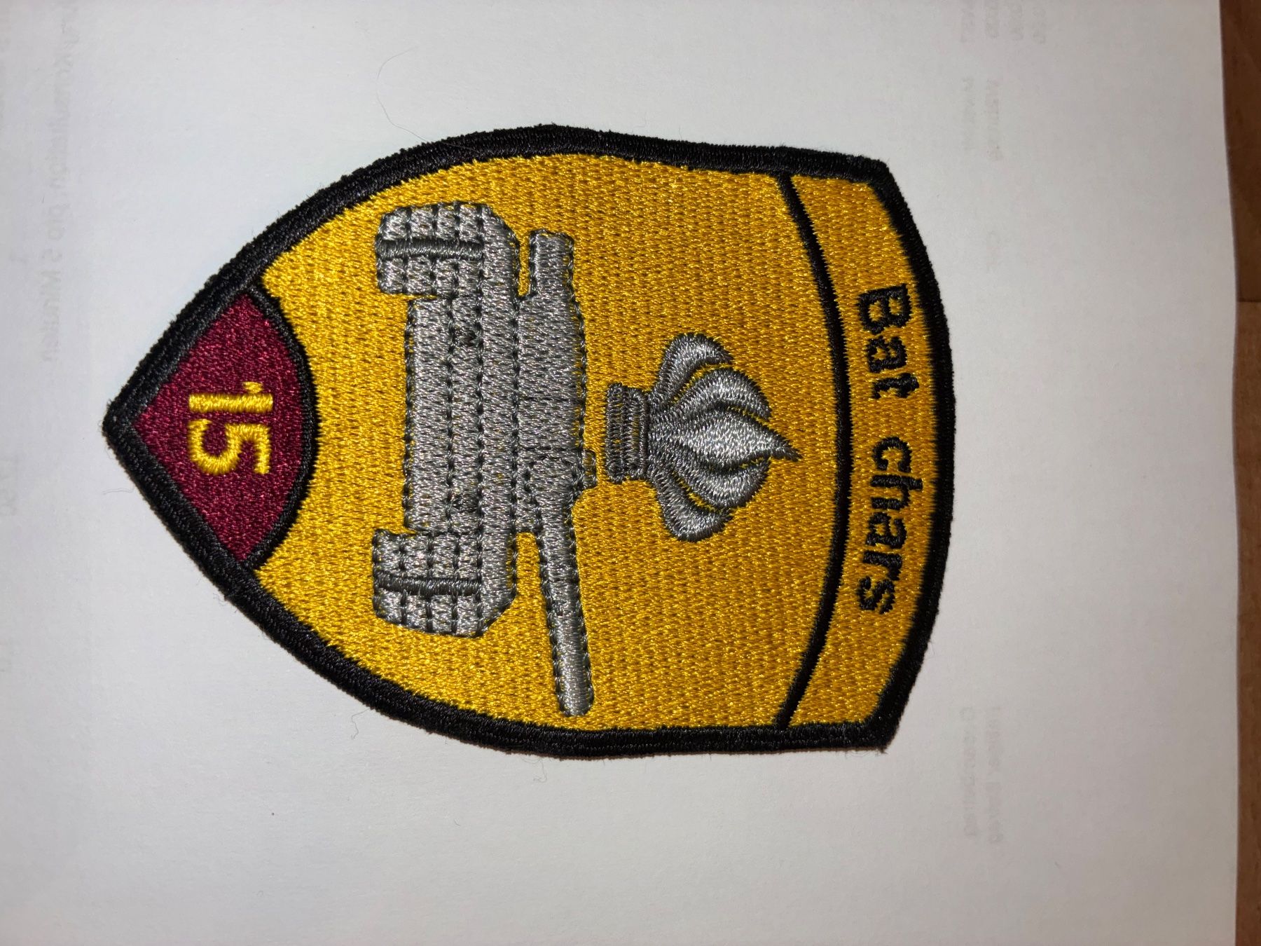 Schweizer Armee Toppe: Badge Bat chars 15 cp Log – Usato da Oberiberg venduto da reimet