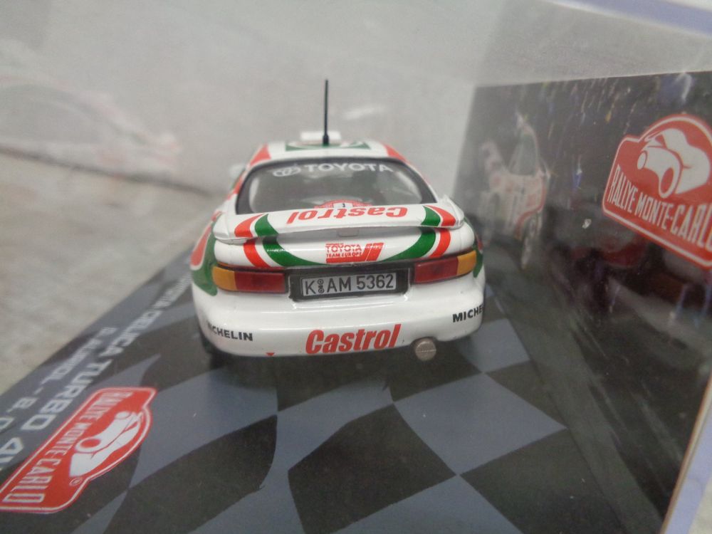 Toyota Célica Turbo 4WD blanche, rouge et verte numéro 3