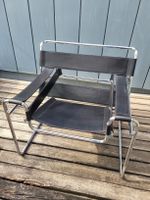 "Wassily chair", Replika, Stahlrohr/Ledersessel schwarz