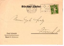 PK - Perfin -  Paul Schmidt Basel - Bücher Zettel 1933