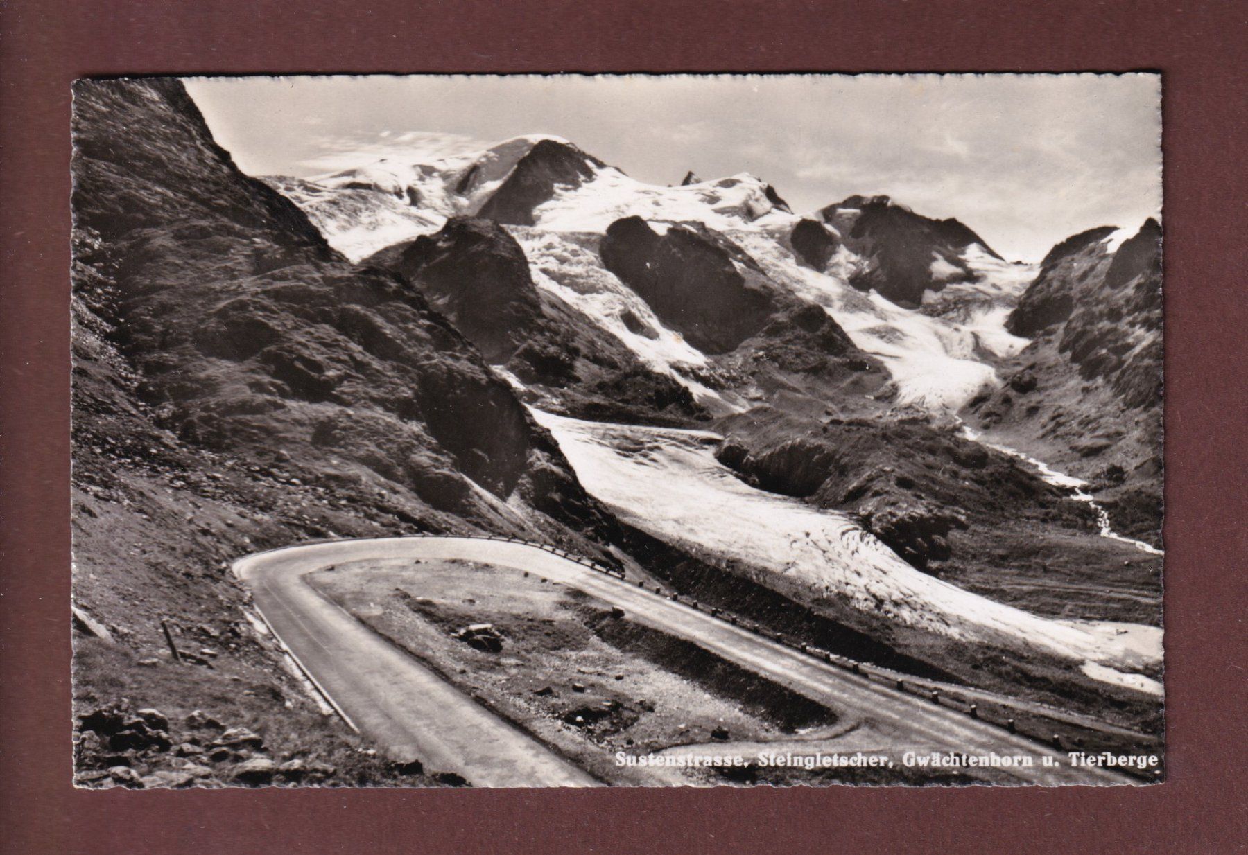 Ansichtskarten: SUSTENSTRASSE - Steingletscher - 1953 – Gebraucht aus Pully von nicecards-shop