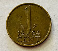 1 Cent, 1964, Juliana, Niederlande, Sammlerstück, Top! XF-40