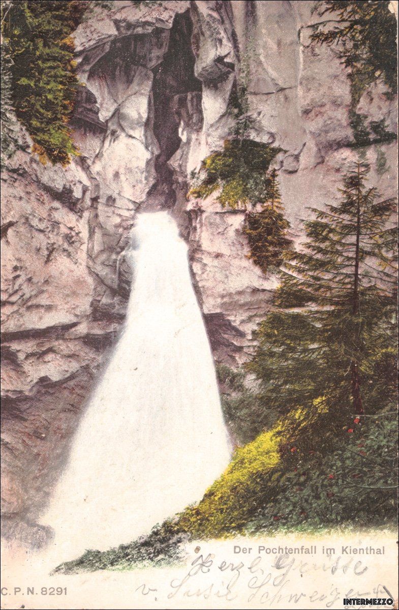 Cartoline postali: Kiental BE // 1906 Pochtenfall – Usato da Basel venduto da intermezzo12