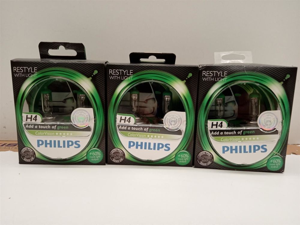 3Pack H4 Philipps Color Vision à 2Stk. (Neu und originalverpackt) in ...