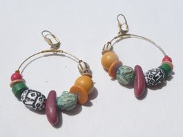 Grosse Vintage Ohrhänger, Modeschmuck