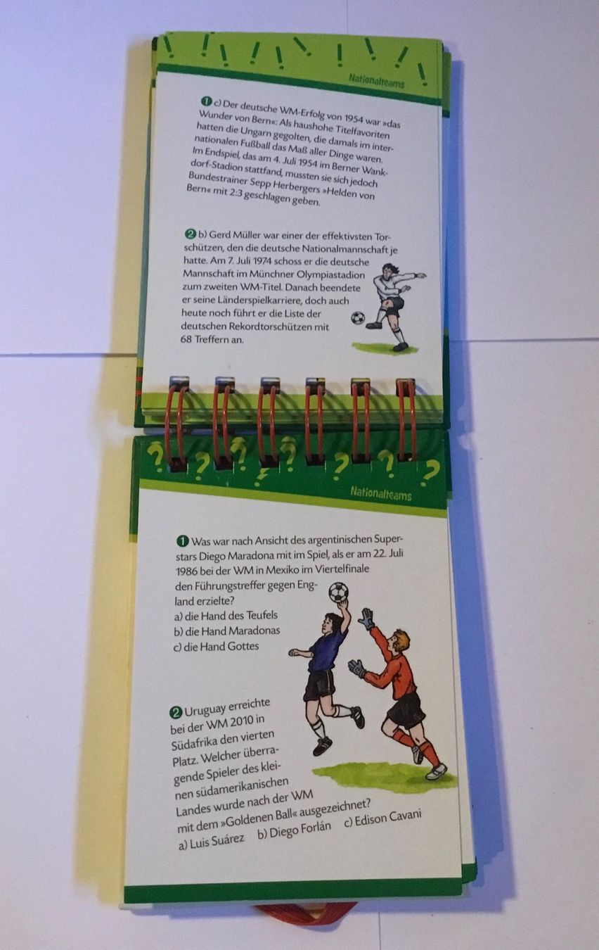Giochi: Fussball Quiz Block – Usato da Bärau venduto da sphb.hs4ea 2