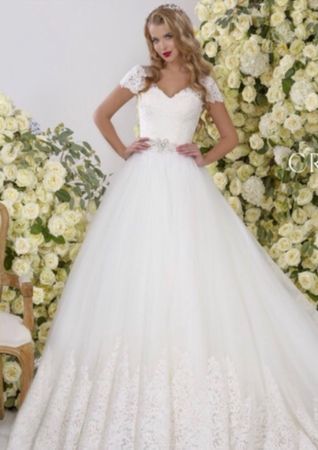 Designer Brautkleid, Hochzeitkleid 34-36 Crystal Design