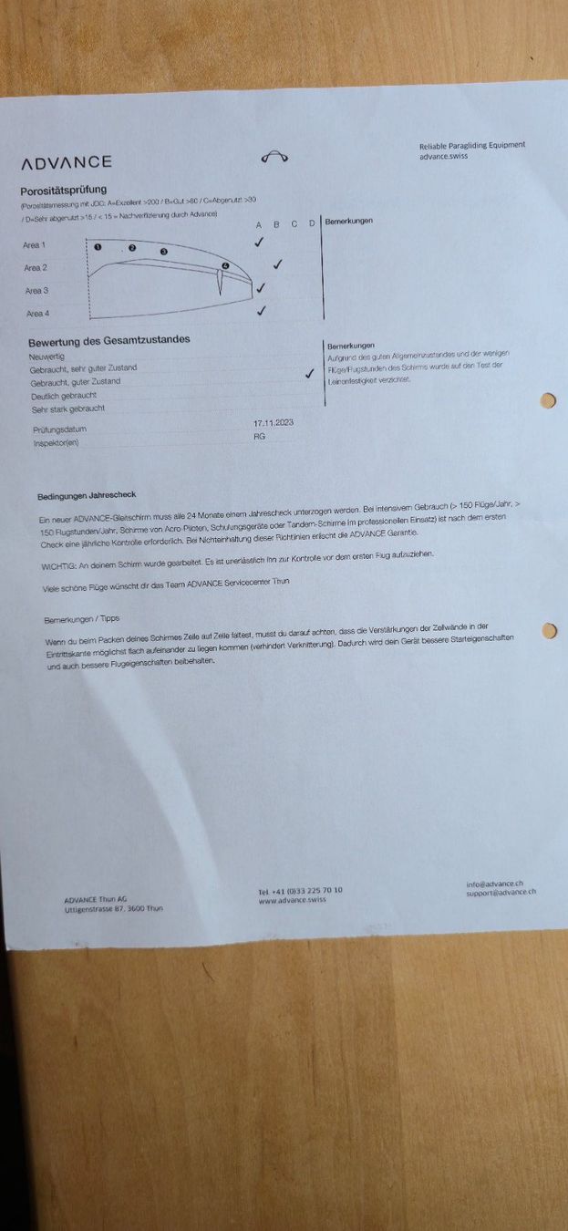 Flug- & Drachensport: Advance PI 2 23 – Gebraucht aus Disentis/Mustér von sillima 6
