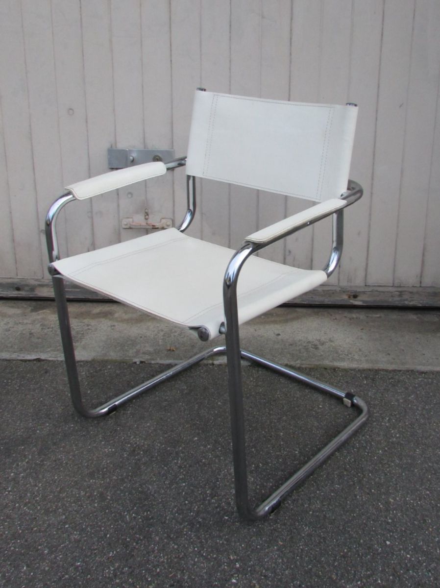Sessel: Vintage Freischwinger Stahlrohr Sessel 1970er Jahre – Gebraucht aus Zollikofen von Flavabana