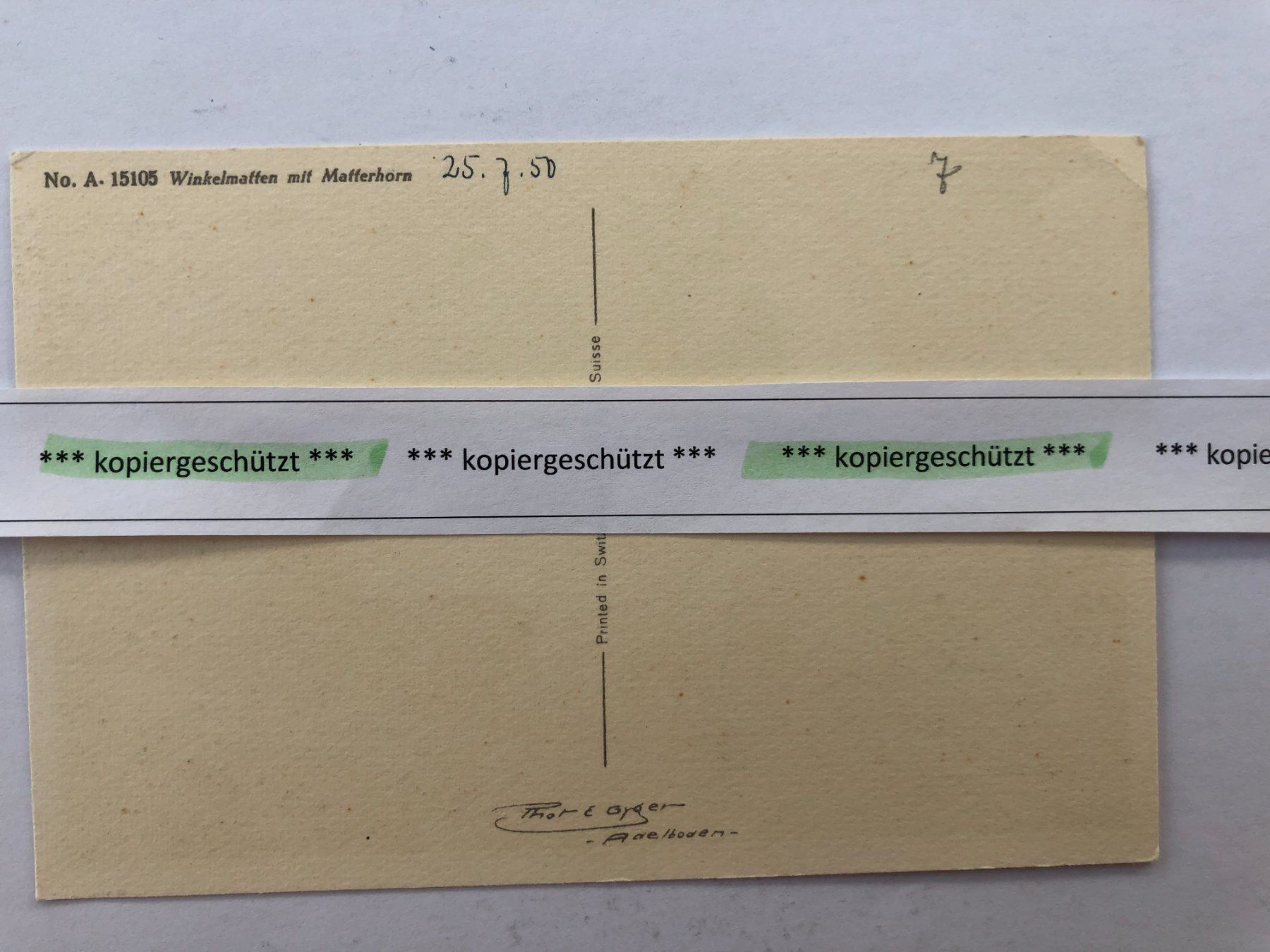 Cartoline postali: Winkelmatten mit Matterhorn Zermatt  alt AK – Nuovo (secondo la descrizione) da Hefenhofen venduto da Bierinder 1