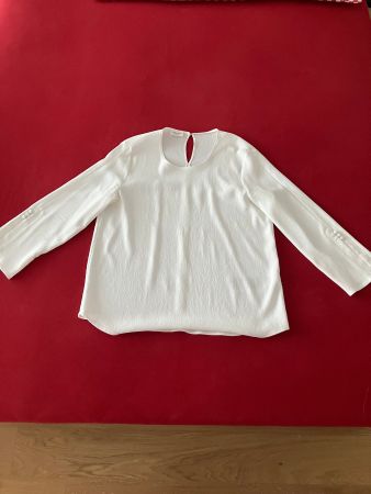 Damen Bluse Gerry Weber weiss Langarm guter Zustand