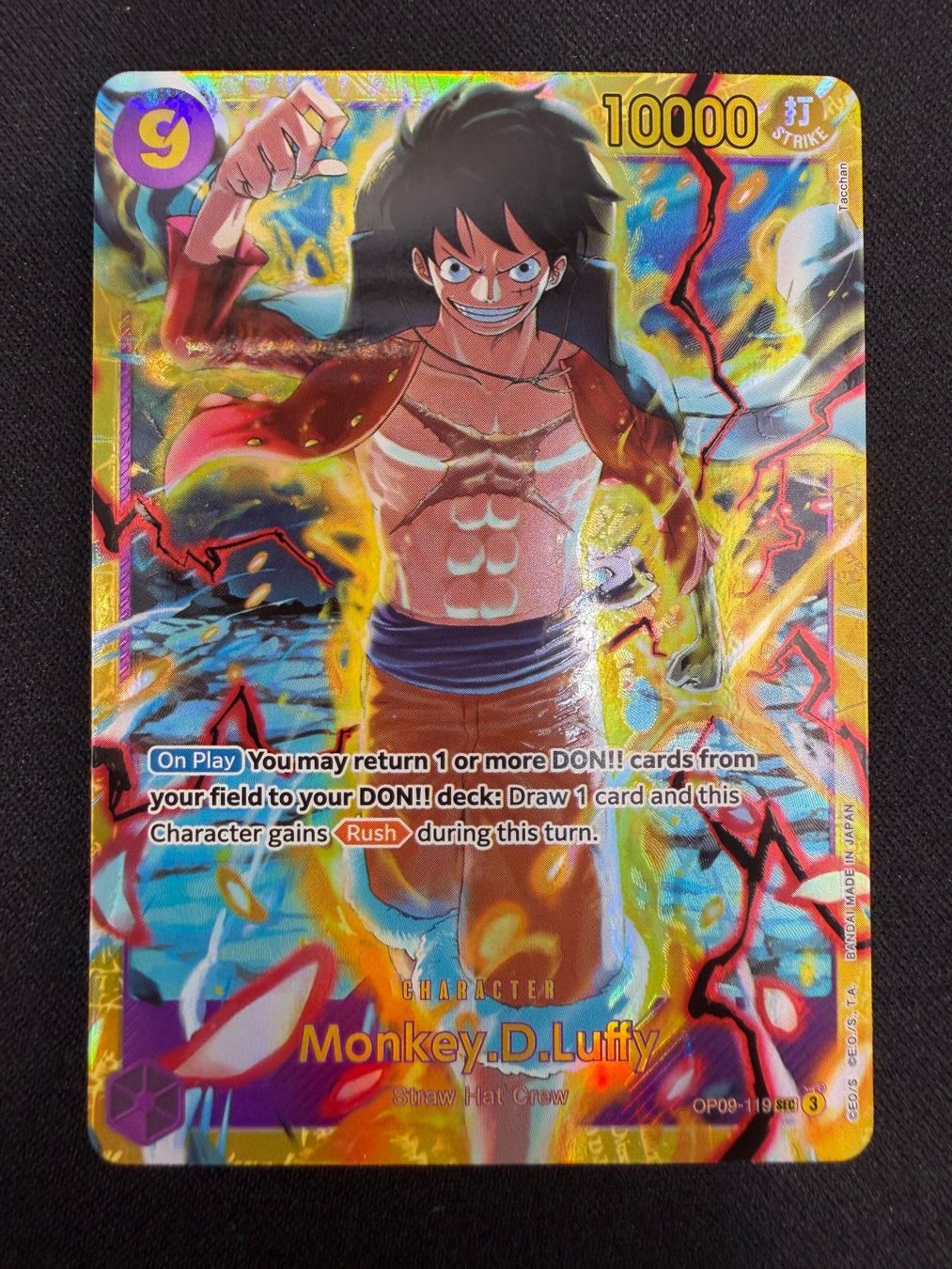 Bandai Cartes à collectionner: Monkey.D.Luffy OP09-119 SEC NM – Neuf (Voir description) à Rolle par KPTreasures