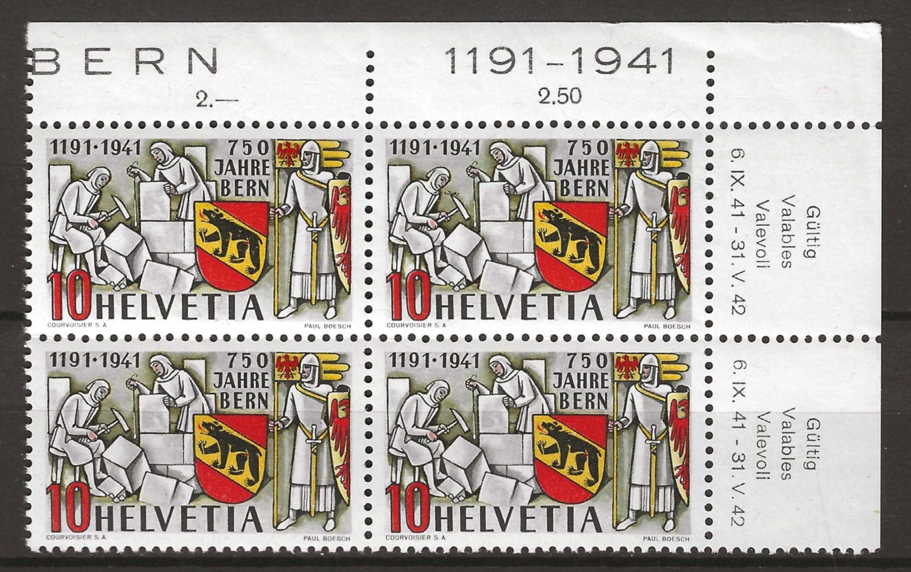 Tutti i francobolli: 1941 : Abart "Spinne auf Hammer", postfrisch ** – Nuovo (secondo la descrizione) da Gümligen venduto da Geniusbuy
