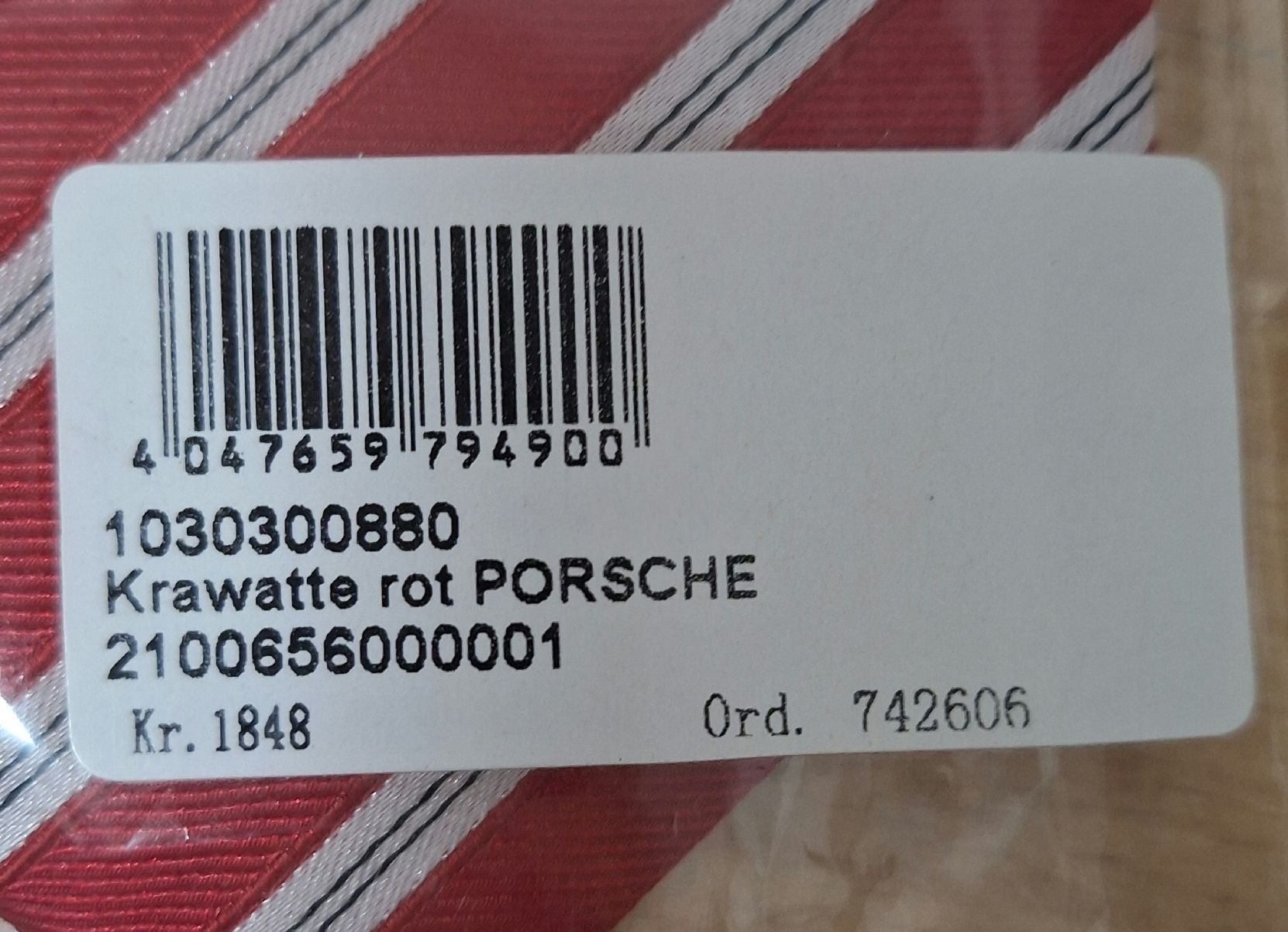 Cravatte: Krawatte rot - Porsche Service – Nuovo e nell'imballaggio originale da Meikirch venduto da since78 2