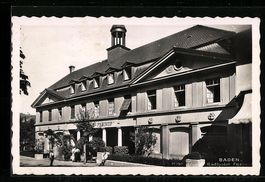 AK Baden, Badhotel Freihof, 1946