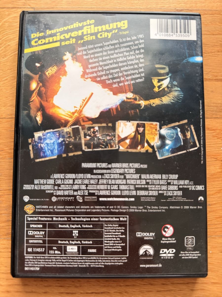 Alle DVDs: Watchmen Die Wächter - DVD – Gebraucht aus Kölliken von nerdorado 1
