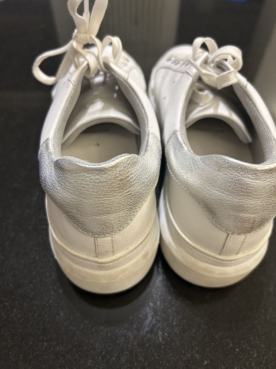 Bogner Damenschuhe: Bogner Sneaker, weiss/silber, Gr. 39 - Top Zustand! – Gebraucht aus Allschwil von Stini 1