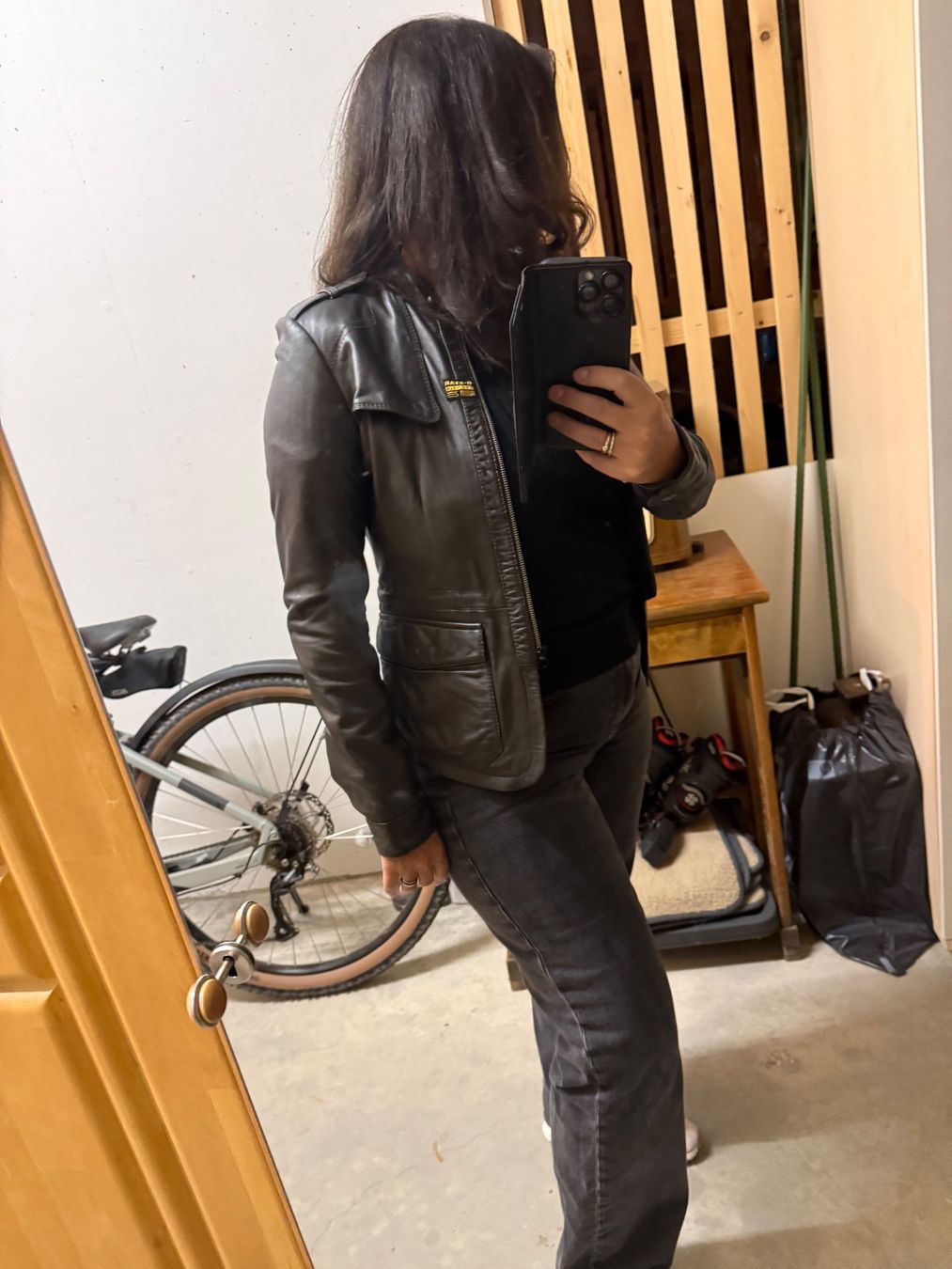 G-Star Giacche: Damen Lederjacke G-Star – Usato da Zuzwil SG venduto da Boho-Style 4