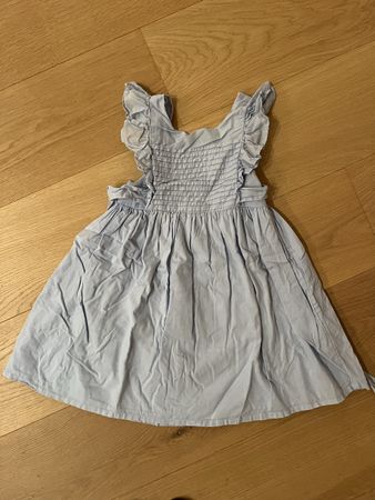 Light Blue Summer Dress with Ruffles, Girls Size 6