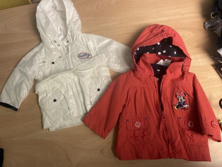 2 C&A Regen-/Übergangsjacke Minnie Maus 2 in1 Gr. 68