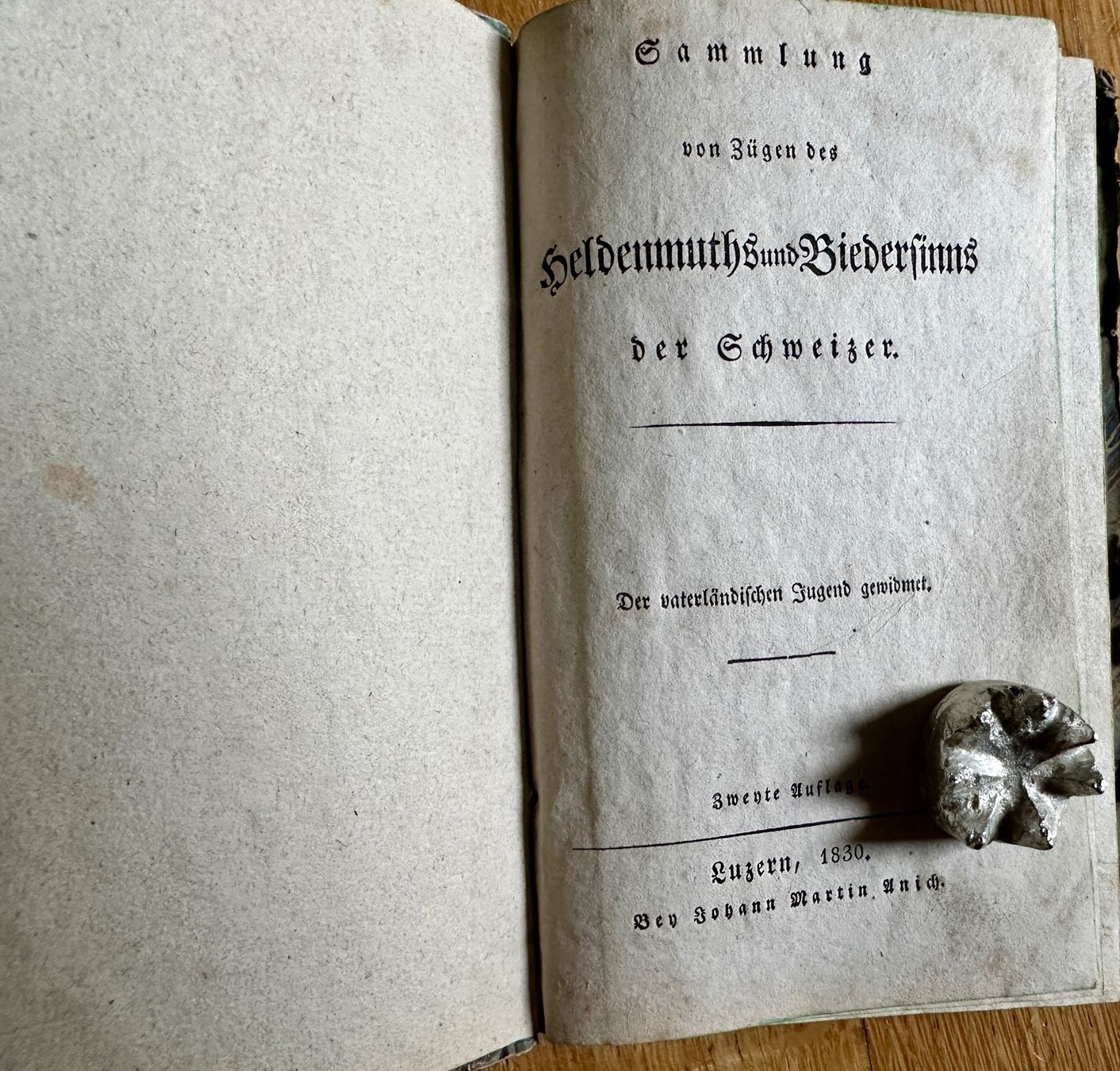 Bücher: Sammlung v. Zügen d. Heldenmuths u. Biedersinns d. Schweizer – Gebraucht aus Zürich von allp 1